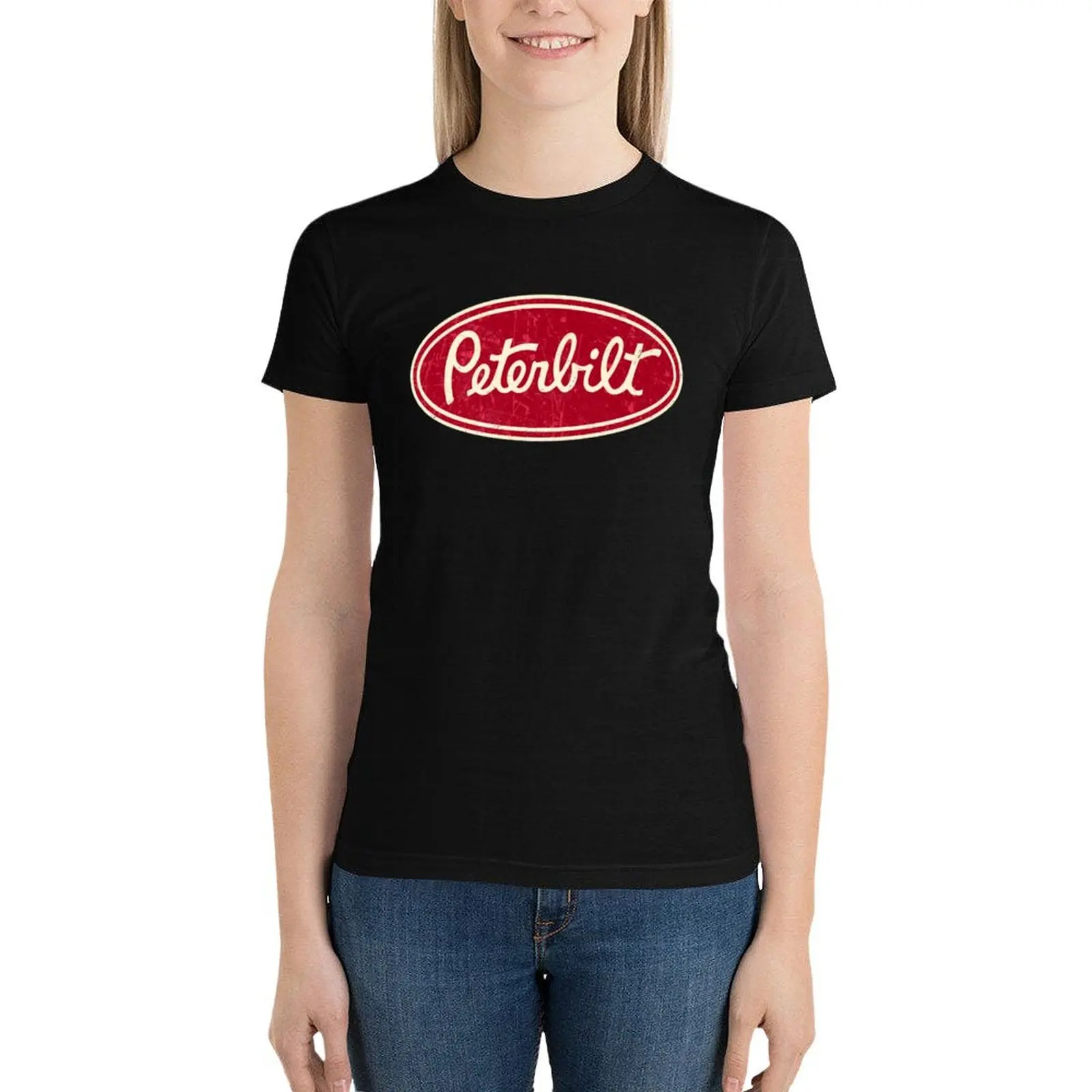 

Peterbilt Truck Racing T-Shirt summer clothes summer tops Woman T-shirts