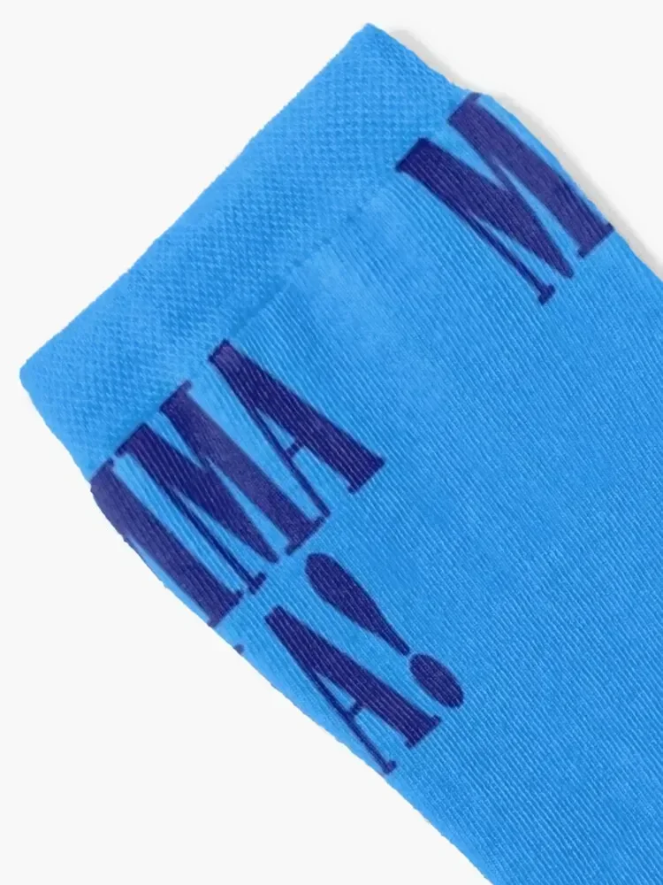 Mamma Mia Sticker Socks Run Non-slip New year's warm winter Luxury Woman Socks Men's