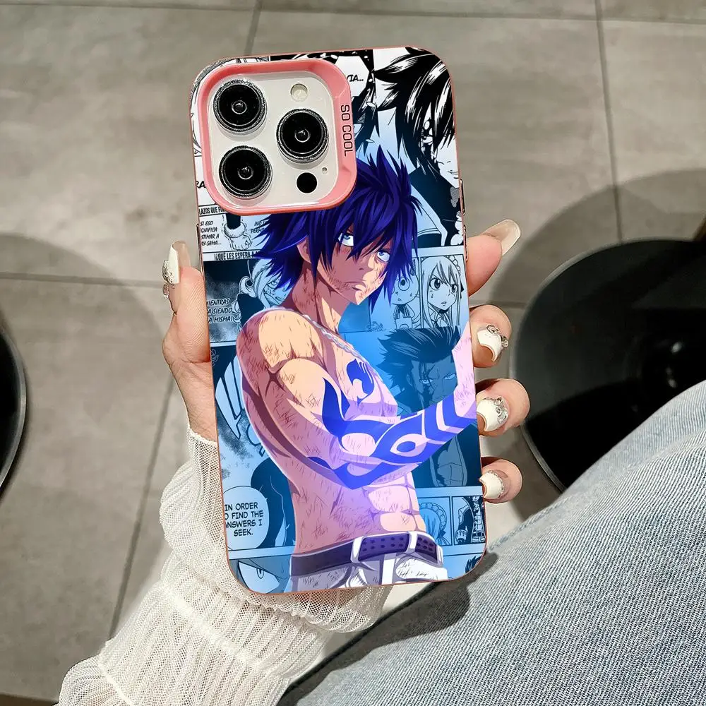 حافظة لهاتف آيفون 17 16 15 14 13 12 11 X XR XS 8 7 Air Pro Max Plus غطاء ملون وردي شفاف