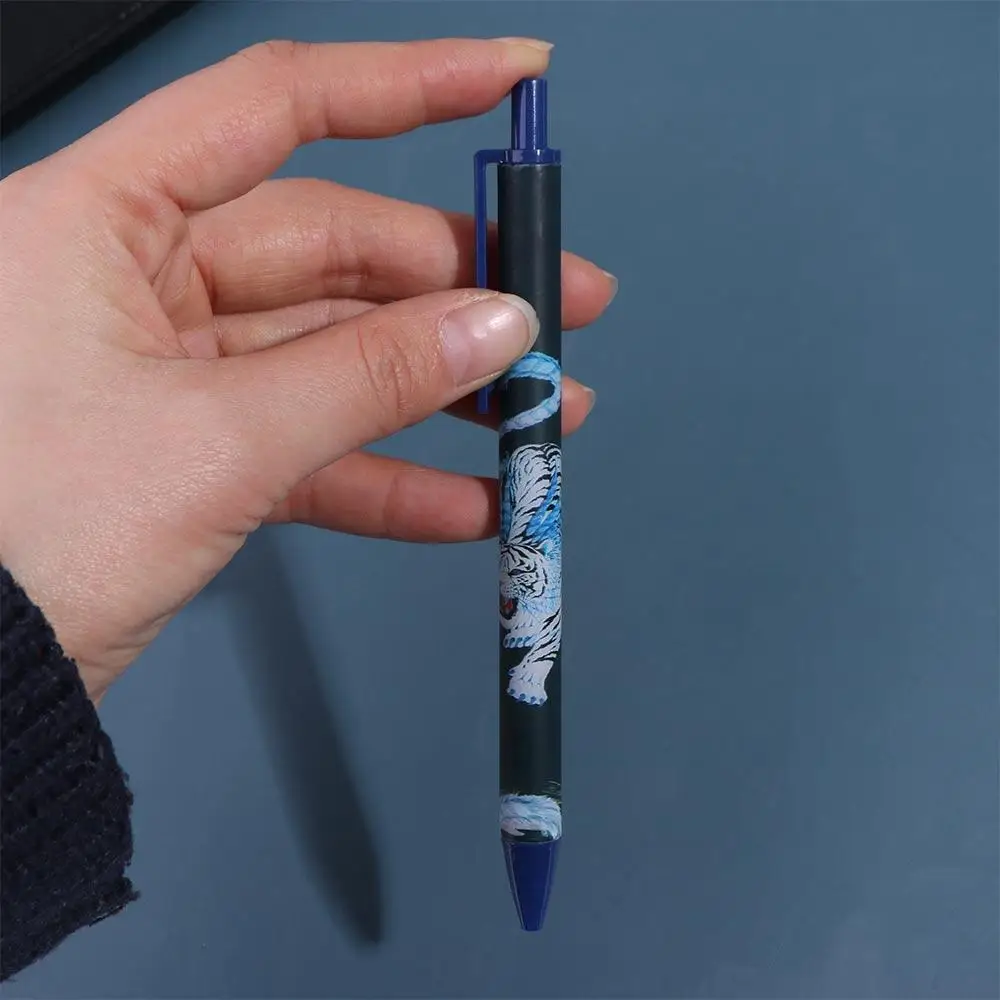 4pcs/set Four Beasts Ancient Style Gel Pen Chinese Ancient Style Quick-drying Neutral Pen Traditional Ins Signature Pen Gift