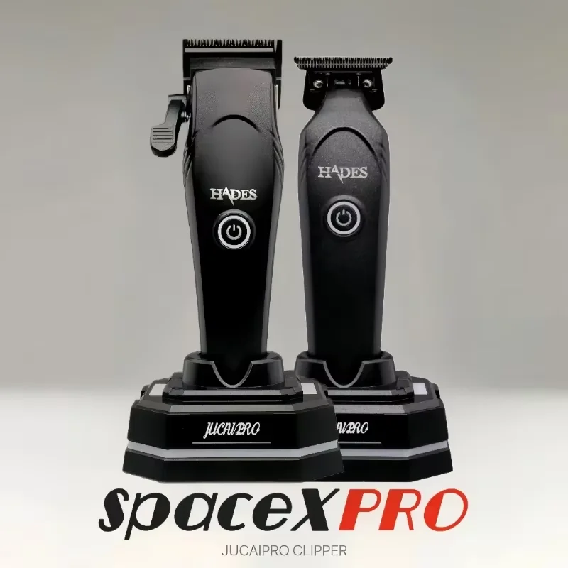 JUCAI X PRO Professional Hair Clippers for Barbers,Cord/Cordless Hair Clipper,All Metal body,Fast charging with charging base