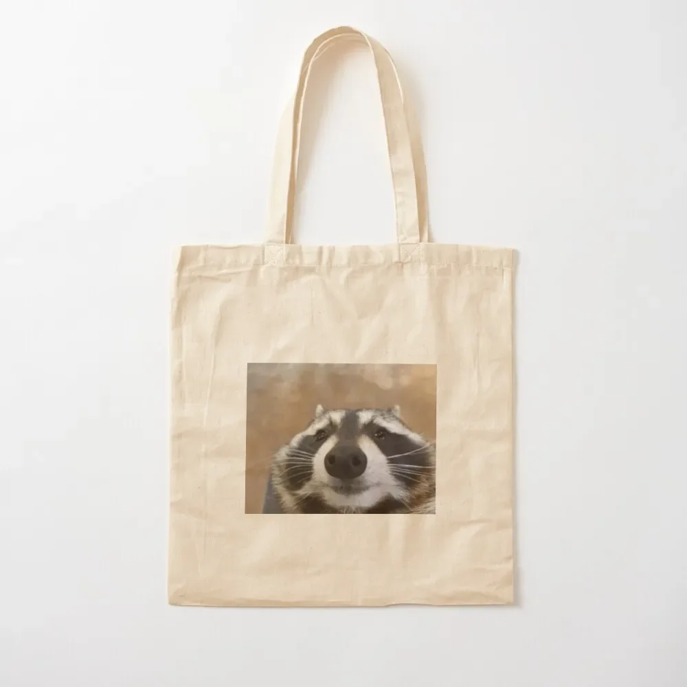 big raccoon Tote Bag shopper bag women canvas Large bags for women hand bag ladies Shopper