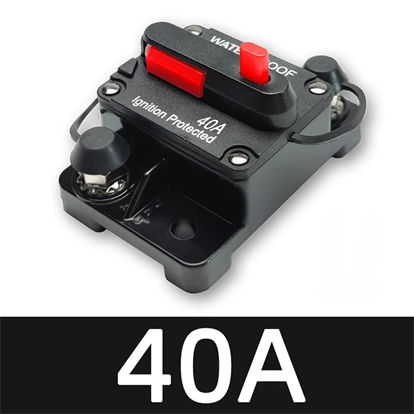 20A bis 300A 12V-48V Leistungsschalter Power Protect Sicherung Trolling mit manuellem Reset Wasserdicht Auto Boot Handbuch 30A 80A 100A 300A