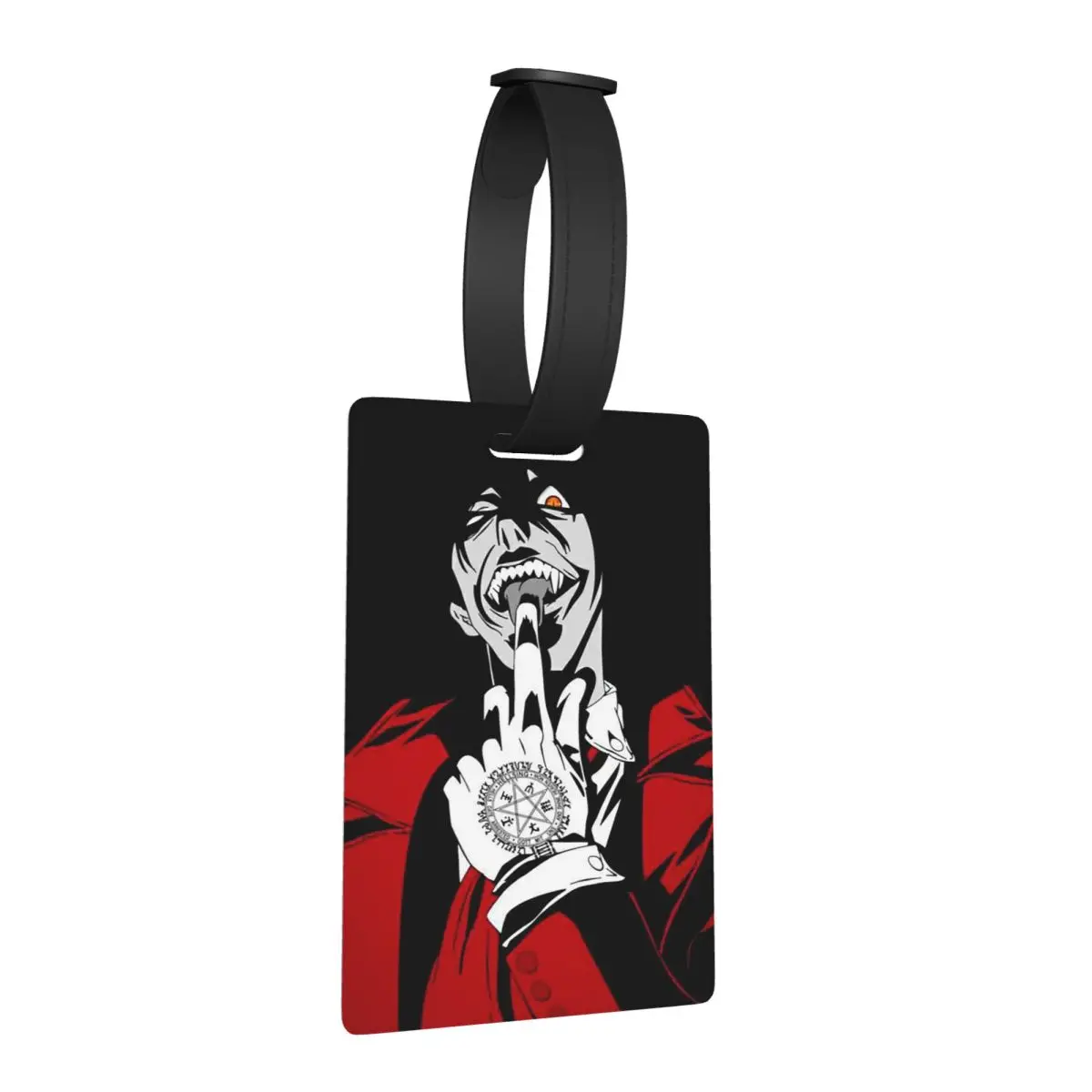 

Бирки для багажа Alucard Hellsing (Манга): Аксессуары для чемоданов, багажные бирки для путешествий, держатель для идентификационной этикетки с именем и адресом