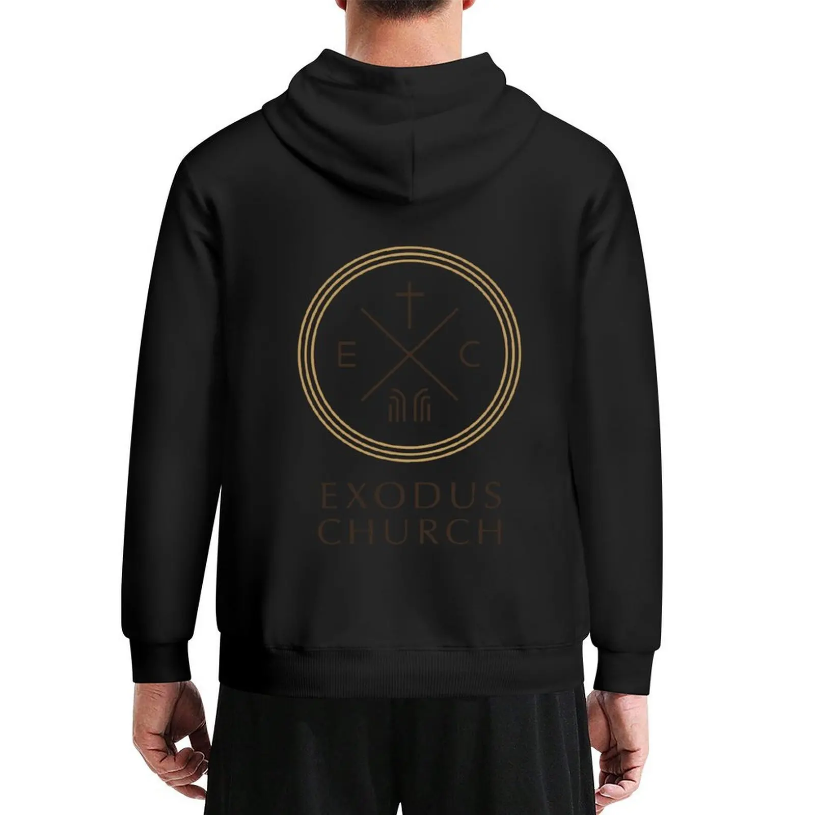 Exodus Seal - ملابس رجالي بغطاء للرأس بأحرف داكنة، ملابس أنيمي، سترات خريفية للرجال