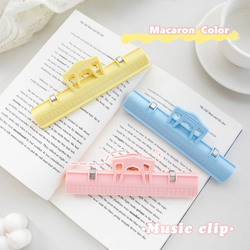 1pcs Music Clip Macaron Color 15cm Paper Clips Holder Clamp for Document Office School Household Sealing Storage A6692