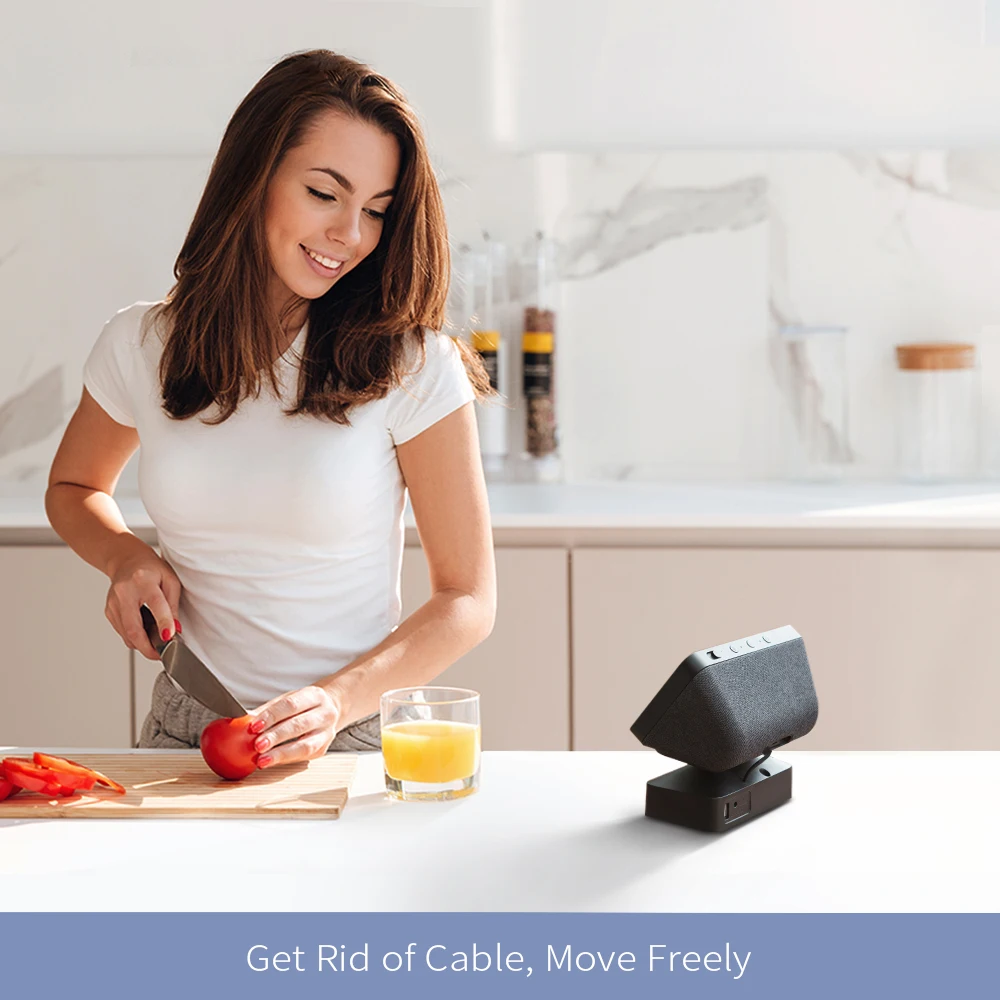 GGMM حامل الطاولة لعرض الصدى 5 1st & 2nd الجيل حامل مغناطيسي قابل للتعديل زاوية الميل المضادة للانزلاق قاعدة الملحقات AmazonAlexa