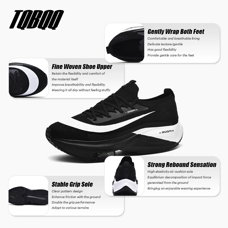 Professional Carbon Plate Running Shoes Ultra-Light Racing Shoes for Marathon Training High Energy Return Cushioning Men Women image 2