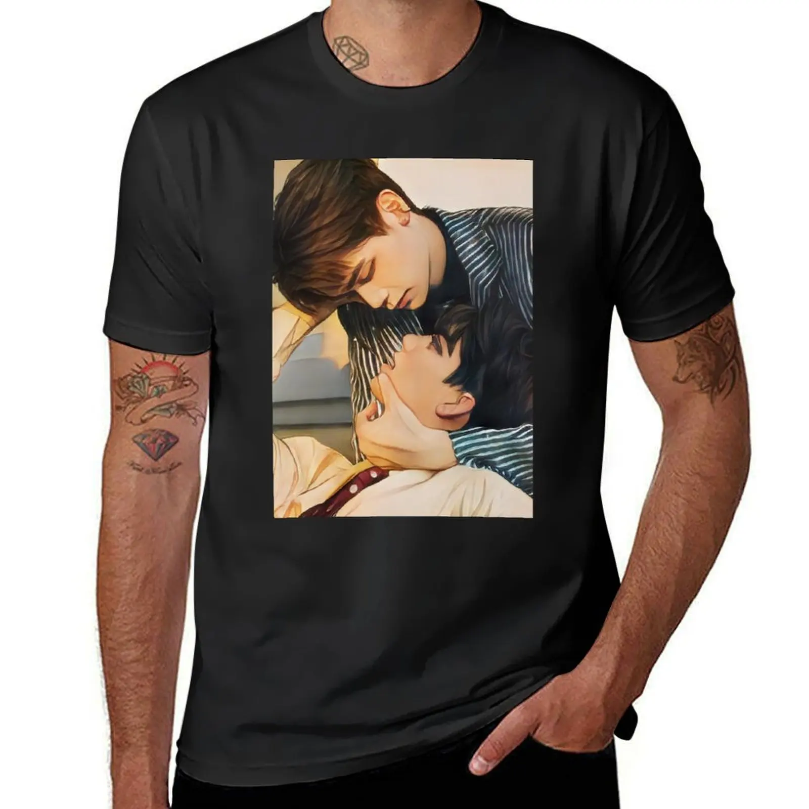 Prapai Sky Fortpeat Love sea the series Love in the air thai bl series couple cute hot boys love T-Shirt