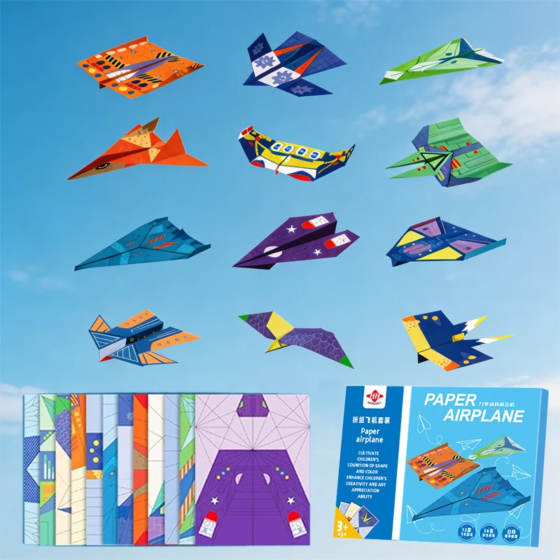 Kit de Origami para Crianças com 36 Folhas, Brinquedo Educacional DIY, Atividade Divertida para Pais e Filhos, Presente para Festa de Aniversário