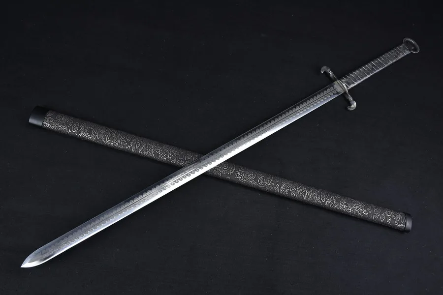 Medieval Japanese samurai sword Battle Preparation full tang Stainless steel katana Combat Training European Knight weapons view 4