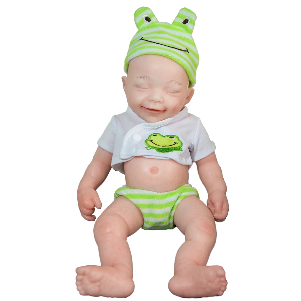 

Cosdoll 40cm 100% Silicone Reborn Baby Doll Soft Dolls Unpainted Boy Realistic Baby with Eyes Closed Gifts for Children Toys