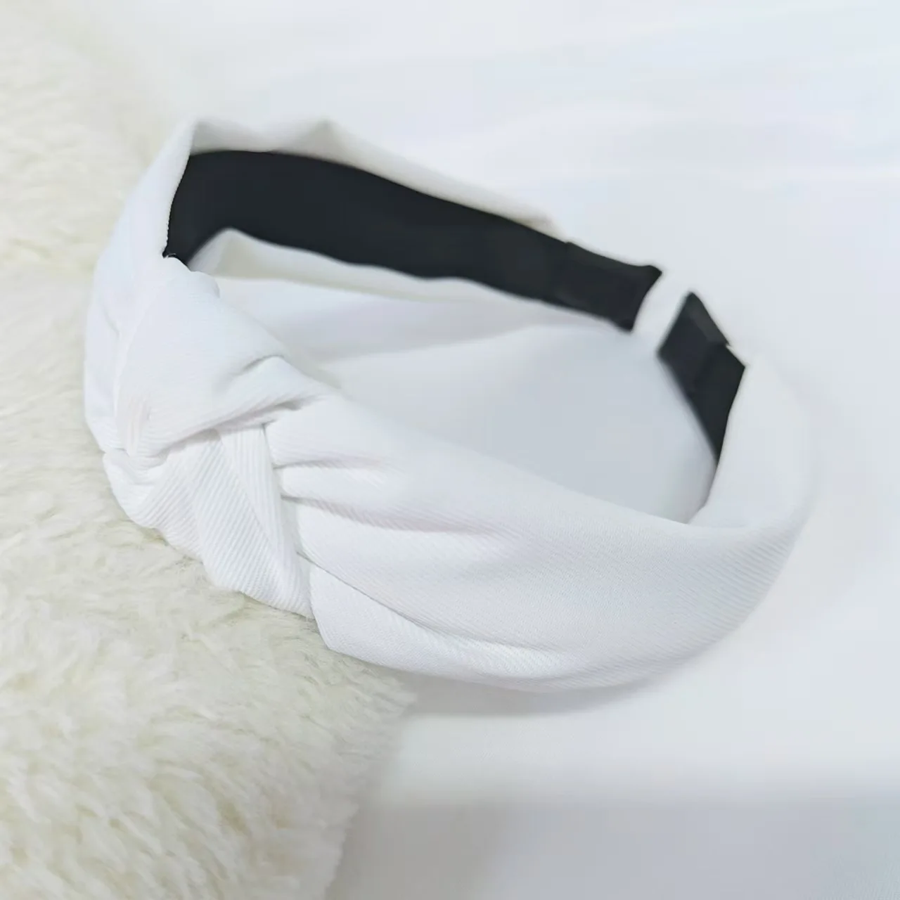 1PC Retro Haarbänder Damen Neue Kreuz Grenze Breite Kante Stirnband Aus Leopard Schwarz Abteilung Knoten Crimp Haarbänder – Detail 9