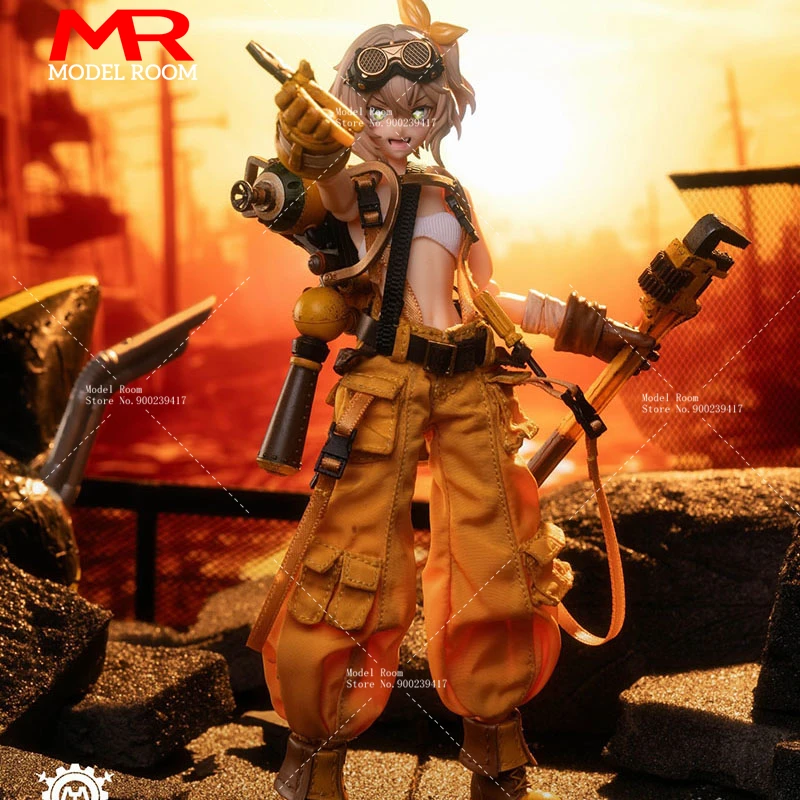 

2024 Q3 HASUKI PA007 1/12 Mechanist Fiona Mobile Eye Action Figure 15.5cm 3 Faces Female Soldier Figurine Model Toy