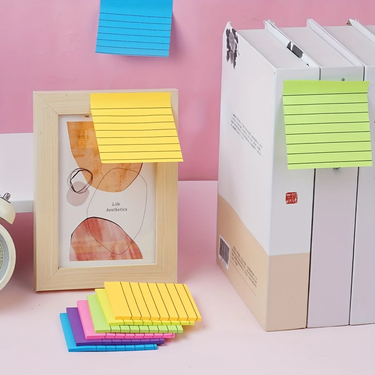 Morandi Style Sticky Notes Strong Adhesion for Office Students Postgrad Exam Marking Cute Practical Note Pads