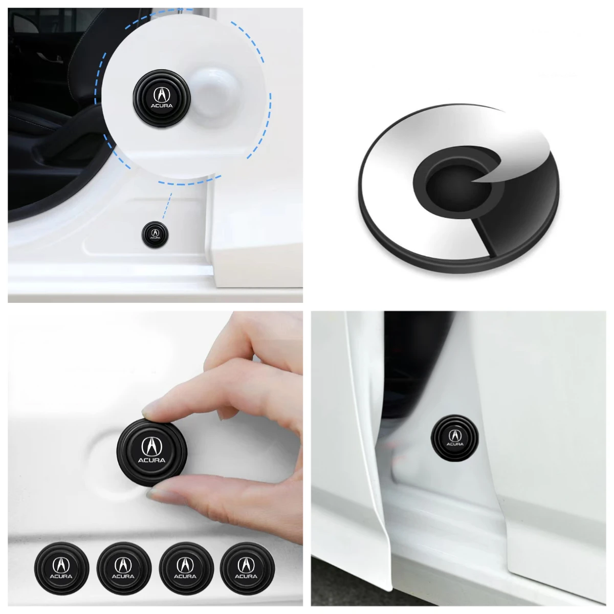 

Car Door Shock Absorbing Cushion Bumper Pads Auto Accessories For Acura RDX Integra TLX CDX MDX RDX ZDX ILX Auto Accessories