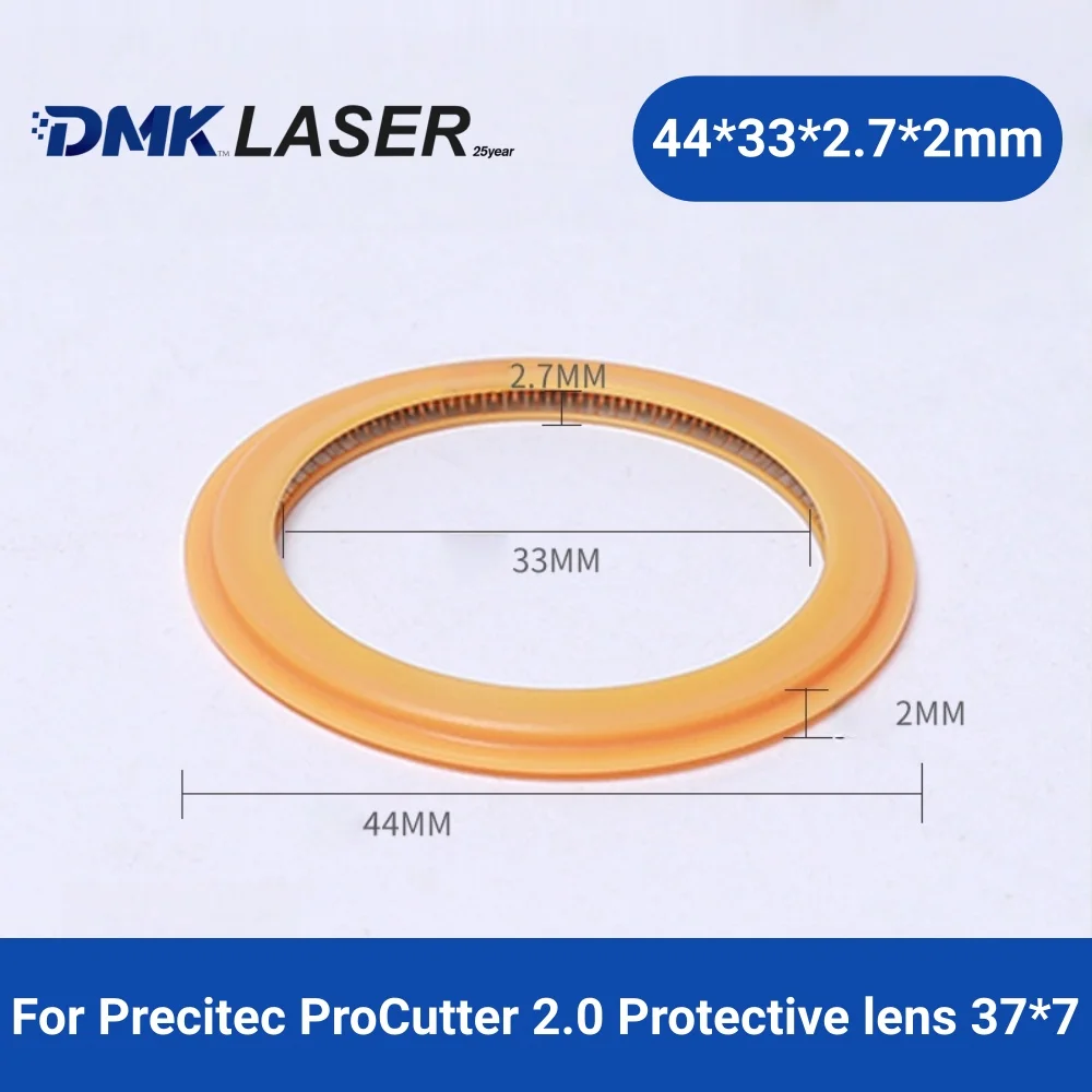 DMK Seal Ring For protective windows 37*7mm on Precitec ProCutter 1.0/2.0 Cutting Head P0595-59131 44*33*2.7*2/40.3*34*2.9*2mmmm