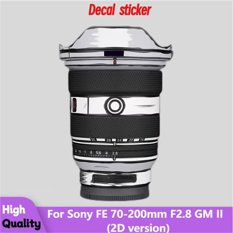 For Sony FE 70-200mm F2.8 GM II 2D version Camera Lens Sticker Vinyl Wrap Film Coat SEL70200GM2 70-200 2.8 F/2.8 GM2 GMII OSS