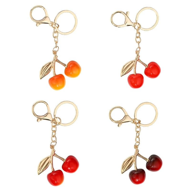 Portable Stylish Keychain Charm Pendant with Elegant Cherrys Special Gifts for Trendy Ladies Women Daily Casual Drop shipping