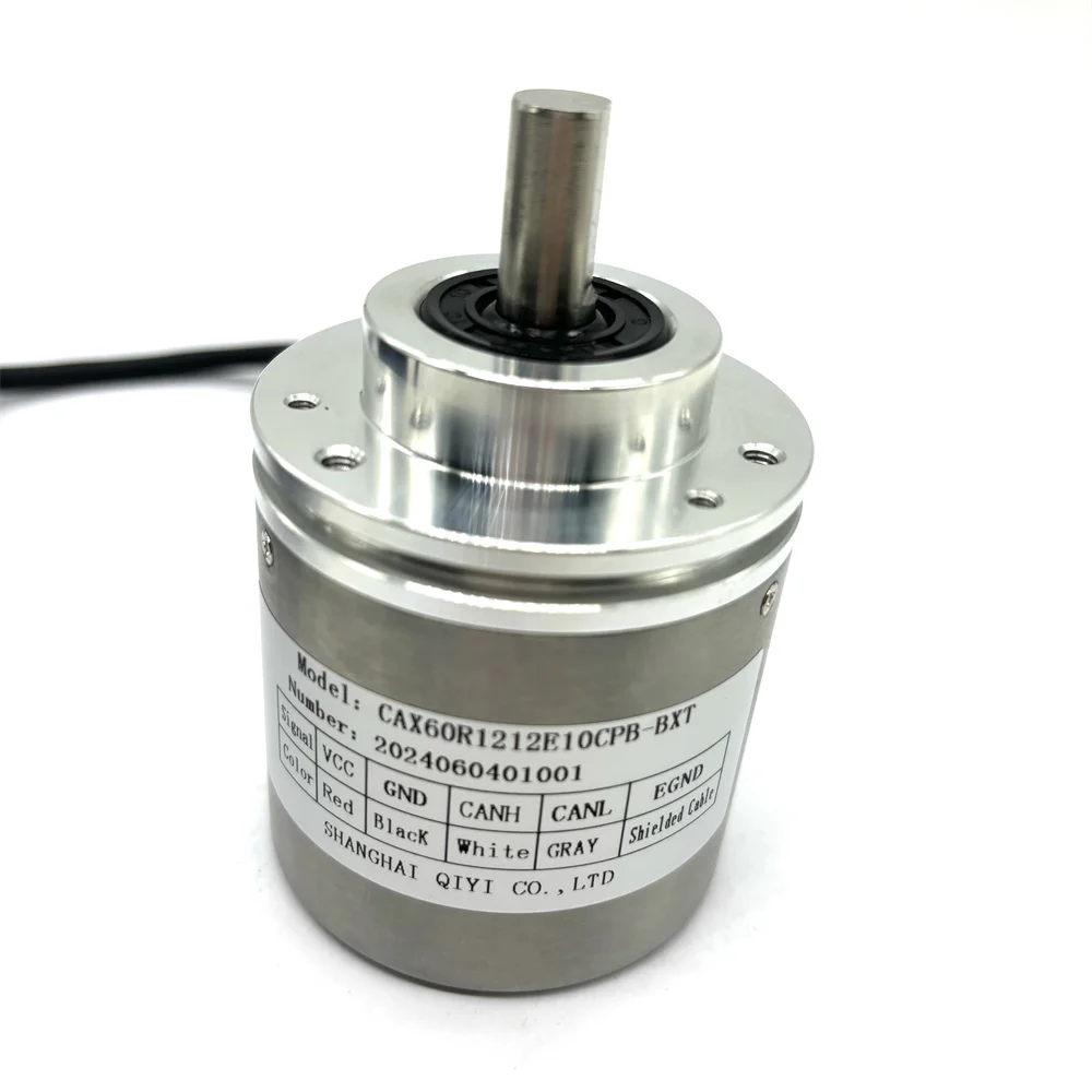 60mm Multi-turn Absolute Rotary Encoder 12bit Canopen Output CAX60R1212E10CPB-BXT