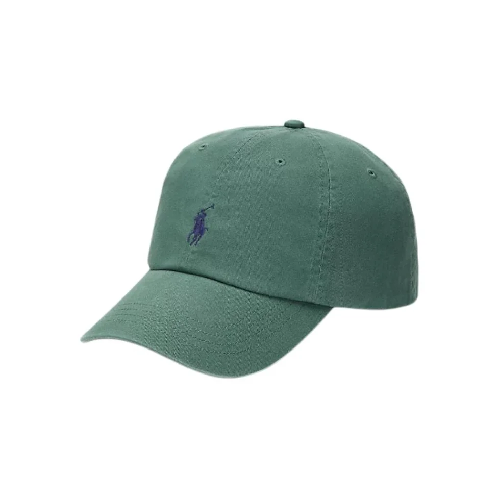 Polo Ralph Lauren Cotton Baseball Caps Unisex Washed Forest Green 710667709107