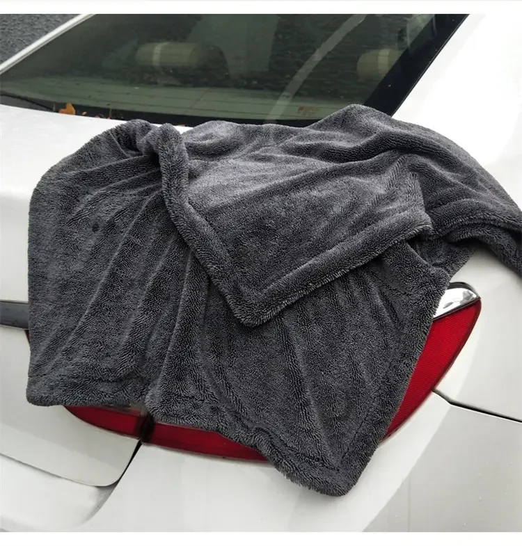 Microfiber Car Wash Towels Double Drying Microfibre Care Detailing Auto Cleaning Super Absorbent Cloth