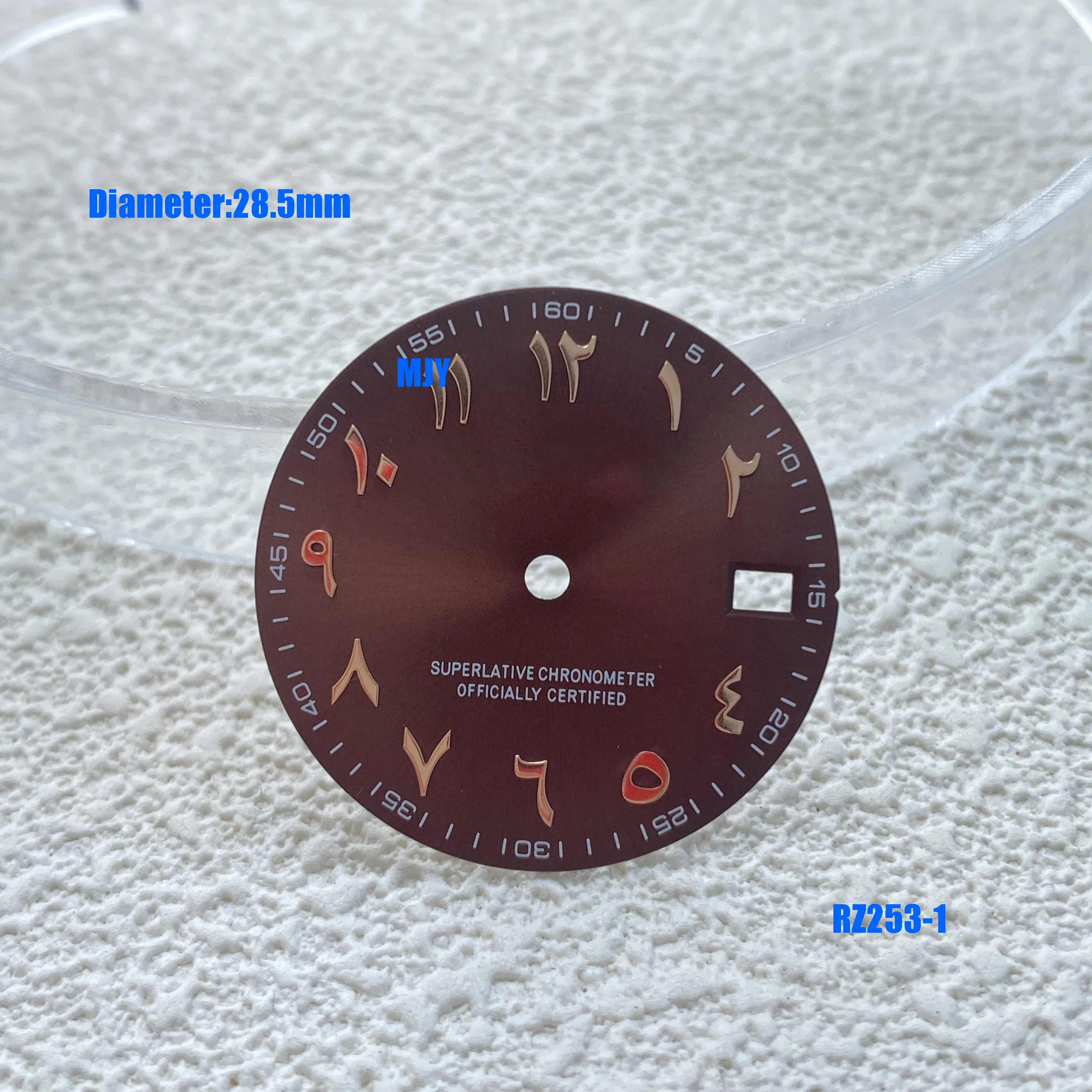 28,5 мм одиночный свет S логотип арабские цифры S циферблат подходит nh35 36 механизм S аксессуары для часов без светящихся инструментов для ремонта часов