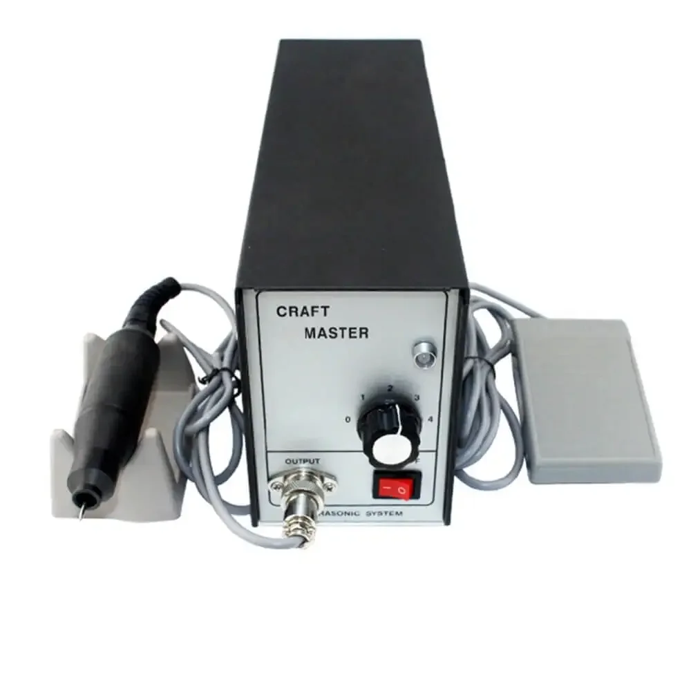 Boasta 220V Ultrasonic Engraving and Grinding Machine Precision Jewelry Stone Carving Tool with Foot Pedal & Speed Control