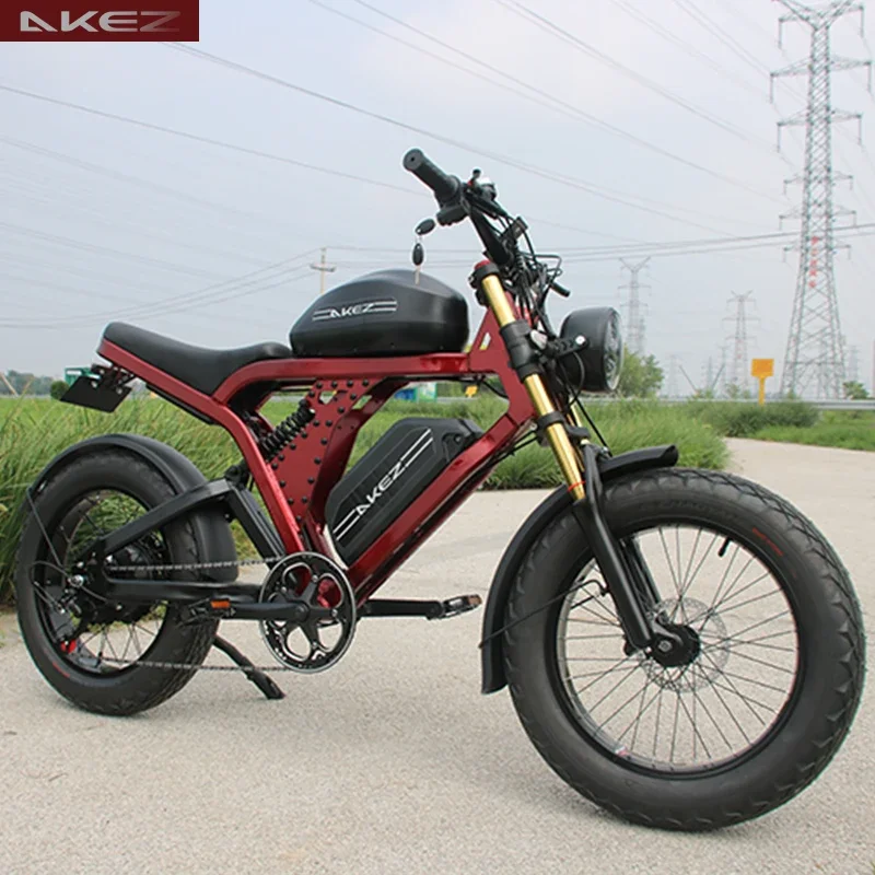 2024 China Factory E-Bike Electric Motorcycle with 52V Lithium Battery 55km Charge Urban and Off-Road Use