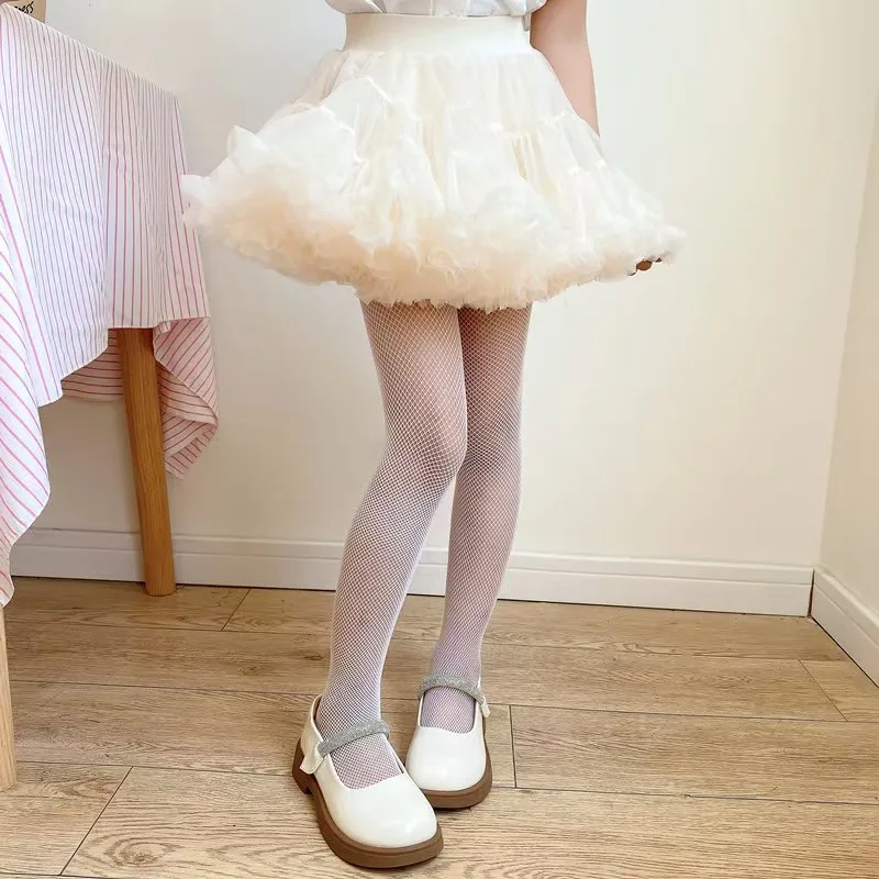 5-10years Kids Sequin Mesh Fishnet Fish Net Pantyhose Baby S
