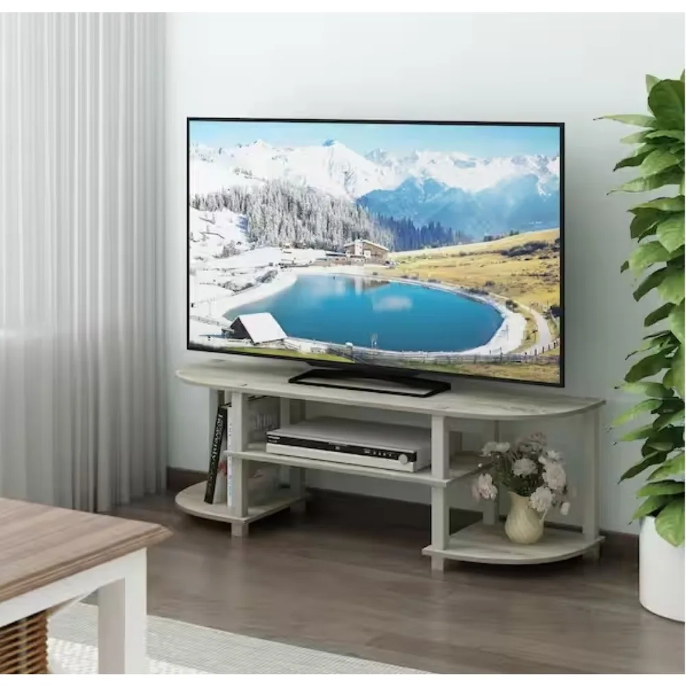 

47 in. Sonoma TV Stand Fits TVs Up to 55 in. with Open Storage; Rather than heading out for an evening of film and fun