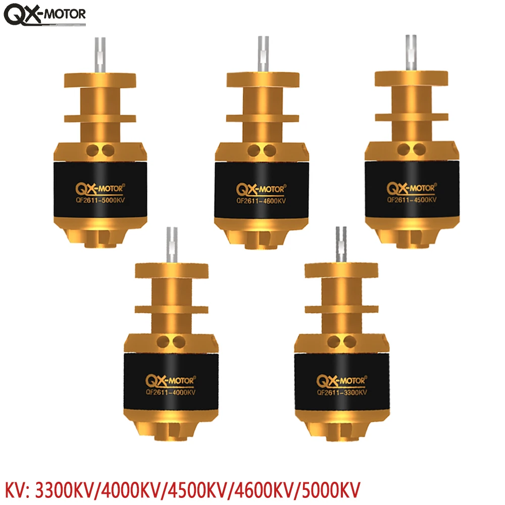 

QX-MOTOR QF2611 4500kv/3300/3500/4000/4600/5000/KV Brushless Motor For RC Airplane 64mm 50mm Ducted Fan Jet EDF DIY Drone Parts