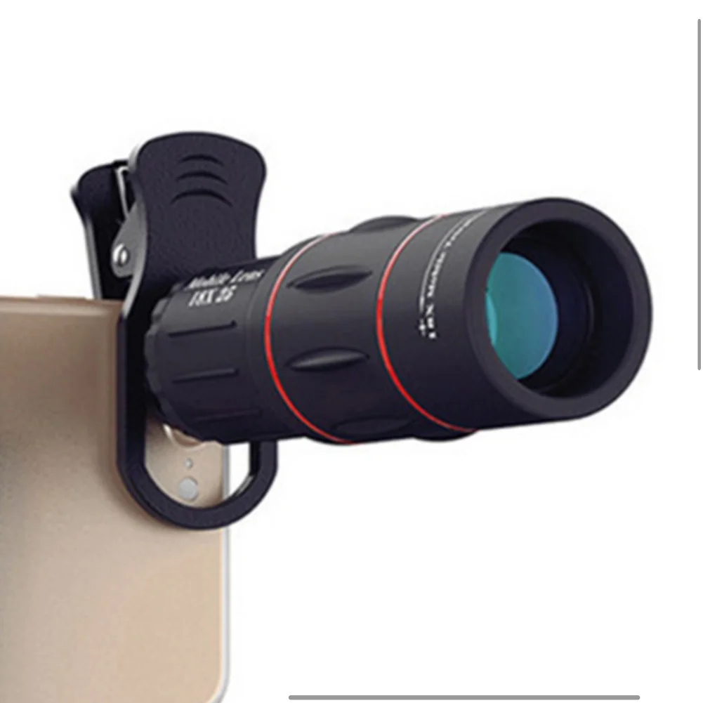18/28/36X HD Telescope Lens Universal Zoom Phone Camera Telephoto Lens Optical Telescope Lens for Camping Hunting Sports
