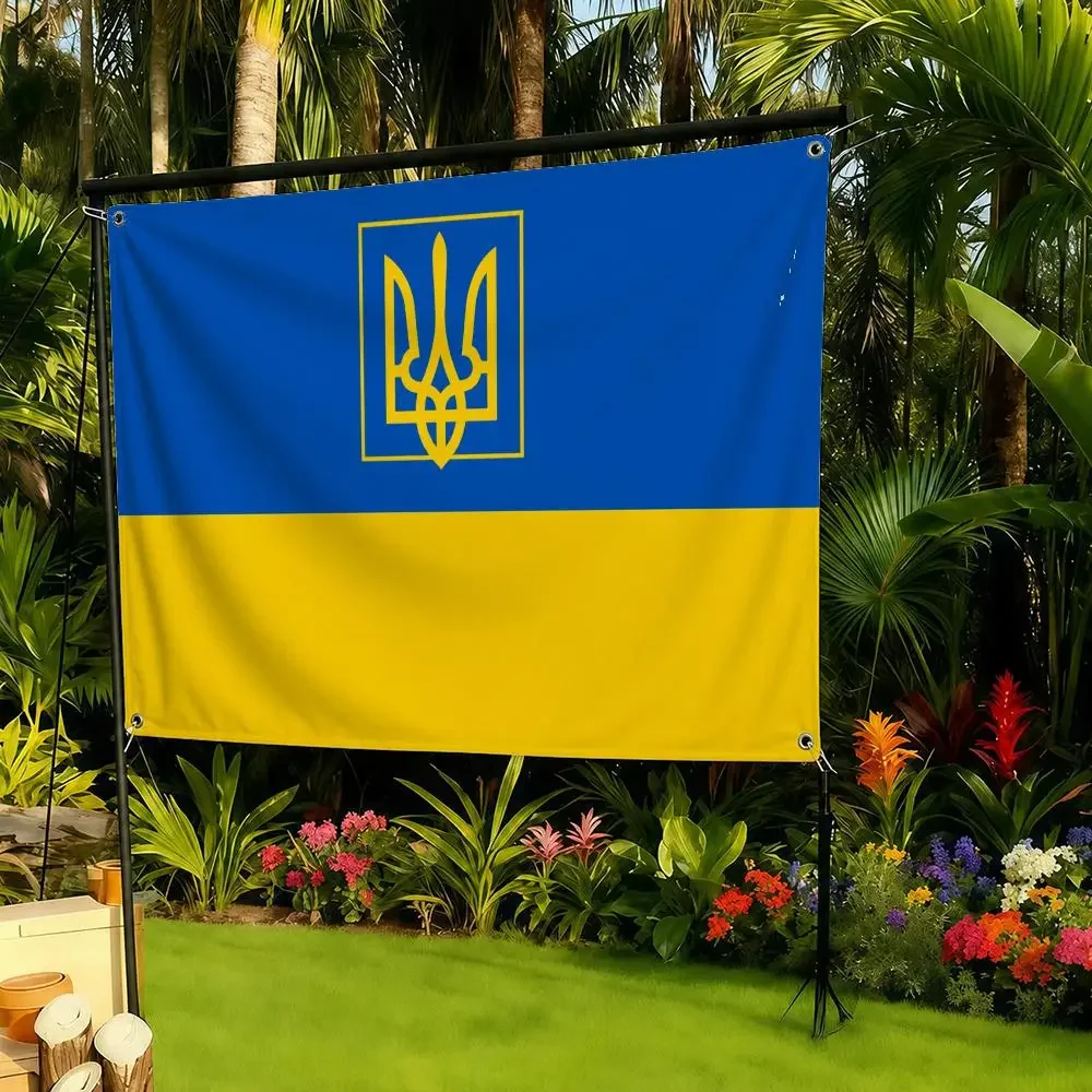 Flag of Ukraine  Flags decor flag banner,wall hanging flag,indoor outdoor wall decor,yard garden porch patio wall art