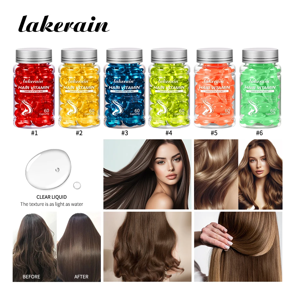 

Lakerain Vitamin Oil Hair Care Set Nourishing And Repairing Essence Damaged Nutrition Improve Hair Splitting Oil Hair Care Kits