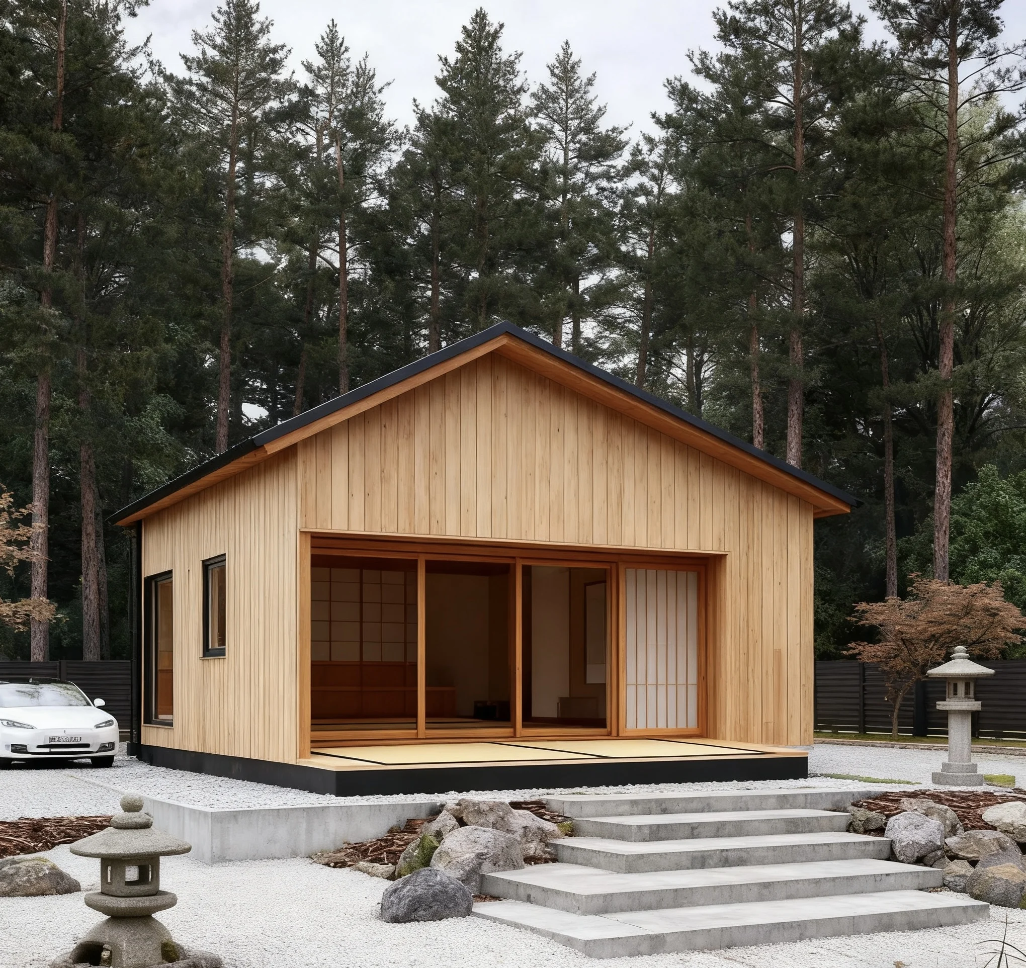 Luxury Wood Look Barn Style Villas A-Frame Modern Style Prefabricated Prefab Houses