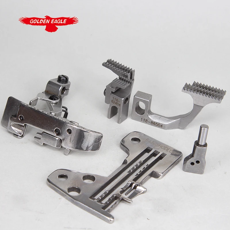 For JUKI2514 Four-Wire Three-Row Needle Plate Tooth Pressure Foot Sewing Machine Accessories