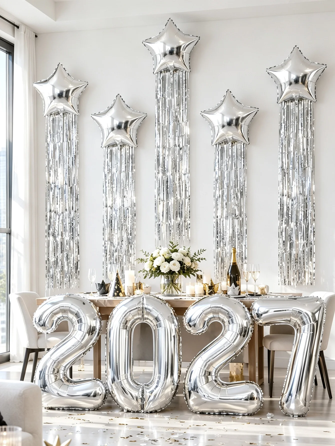 6/10pcs Meteor Party Balloon Kit, Perfect for Birthday Parties, New Year Decor, Weddings, Anniversaries, Choking Hazard Warning