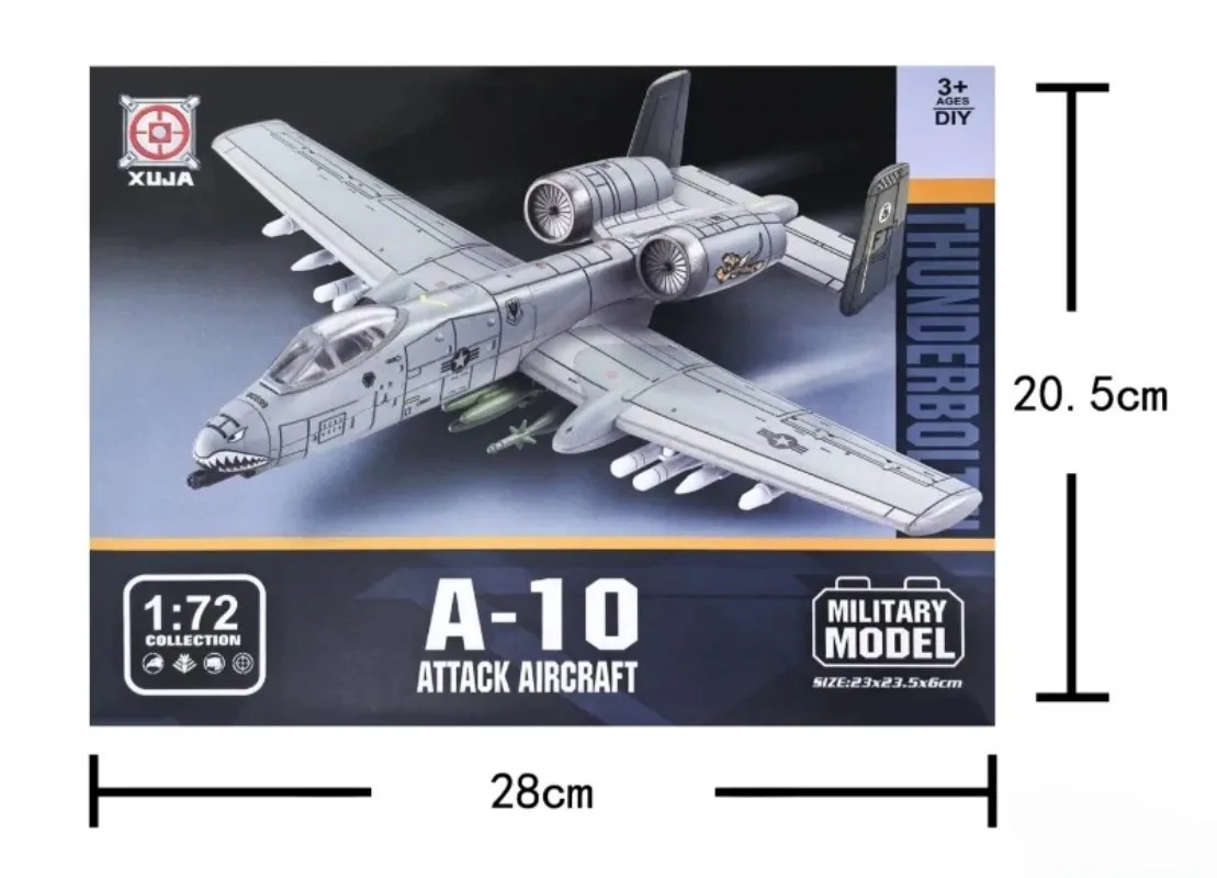 1/72 New Creative Military Series Building Blocks ABS A-10 Attack Aircraft Model Helicopter Fighter Airplane model Bomber