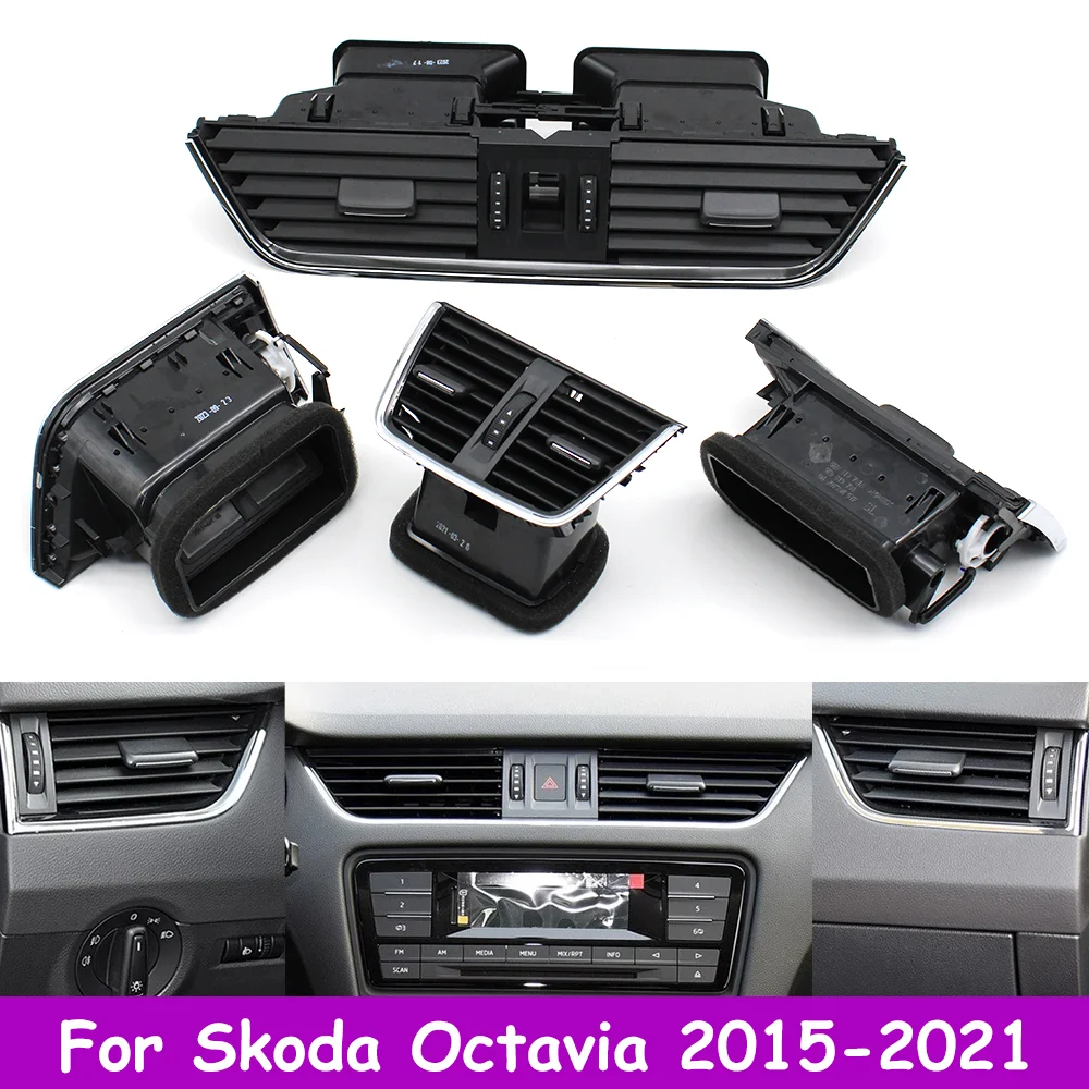 

Octavia 3 A7 5E MK3 LHD RHD Car Front Left Right Rear Air Conditioner AC Vent Grille Assembly For Skoda 2015-2021 5E0820951