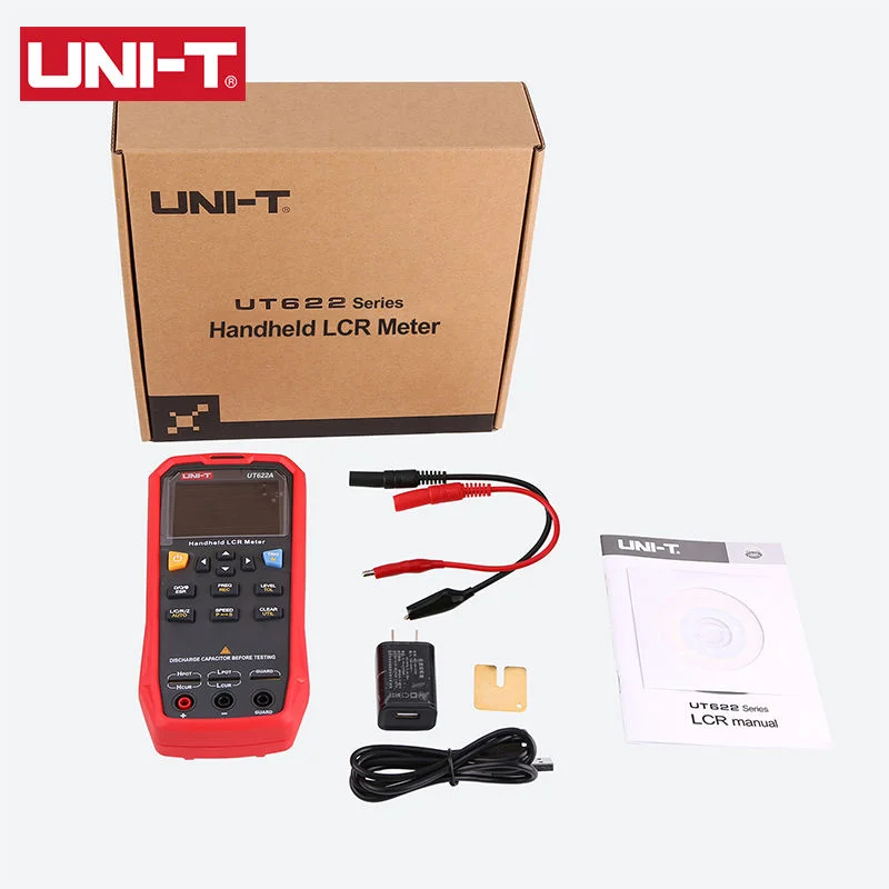 UNI-T UT622E/UT622EA/UT622EC Handheld Professional Digital LCR Meter Capacimeter 0.2% Accuracy ESR Measurement Transistor