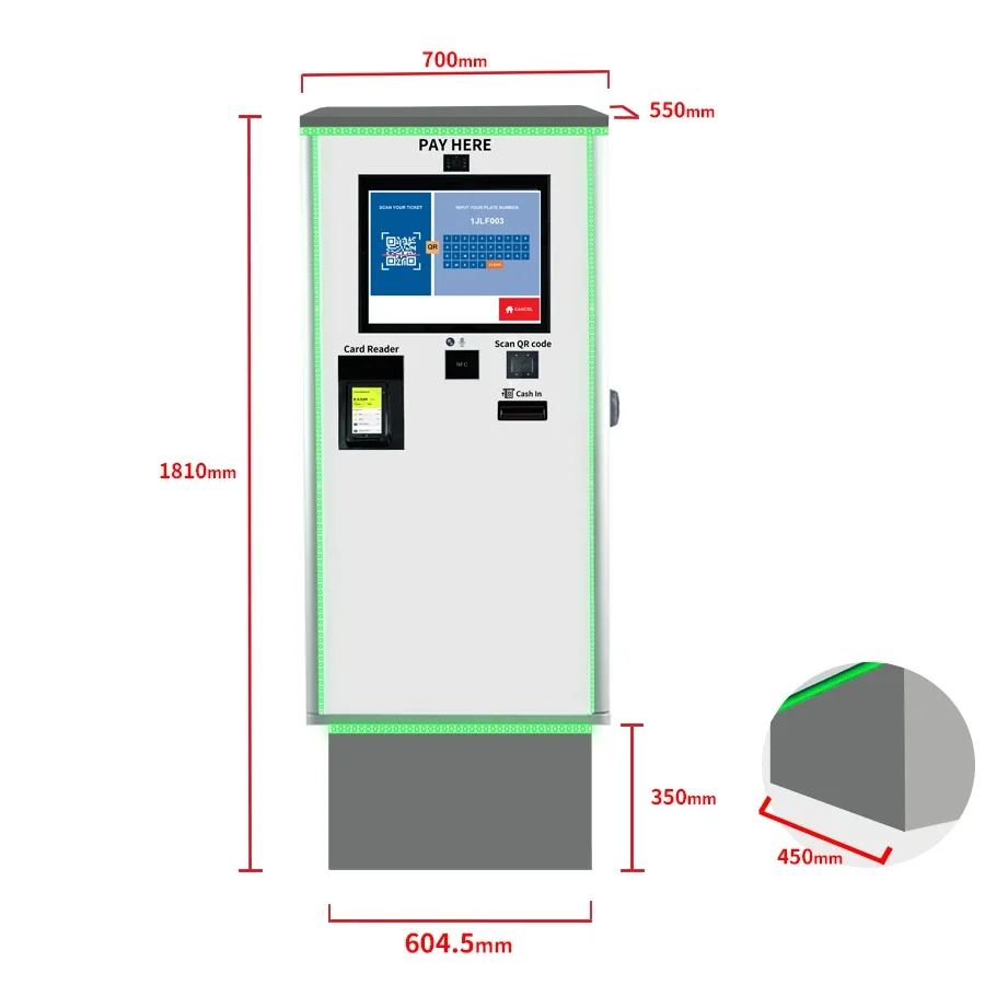 Singapore Parkeersysteem Parkeerbeheersysteem Exit Toegangscontrole 24-uurs parkeerboompoort Autokosten betaling machine