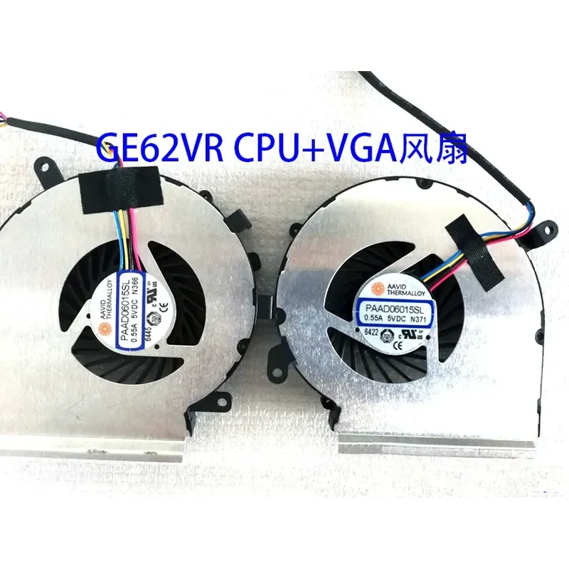 Fan for MSI GE62VR GE72VR CPU and Graphics Card Cooling