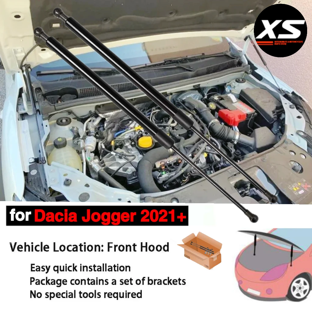 

Hood Struts For Dacia Jogger 2021-2026 Front Bonnet Modify Lift Support Shocks Dampers Piston Rod Gas Spring Cylinders Verins