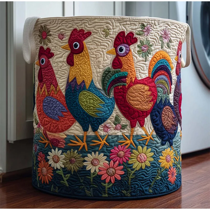 Chicken-shaped Series Large Capacity Cotton Laundry Storage Basket For Home Storage Dustproof &Dirty Clothes Basket For Bathroom