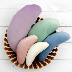 New Born Baby Crescent Pillows Rainbow Pillow Newborn Photography Props Moon Pillow Baby Bed Cushion Basket Furniture Mat