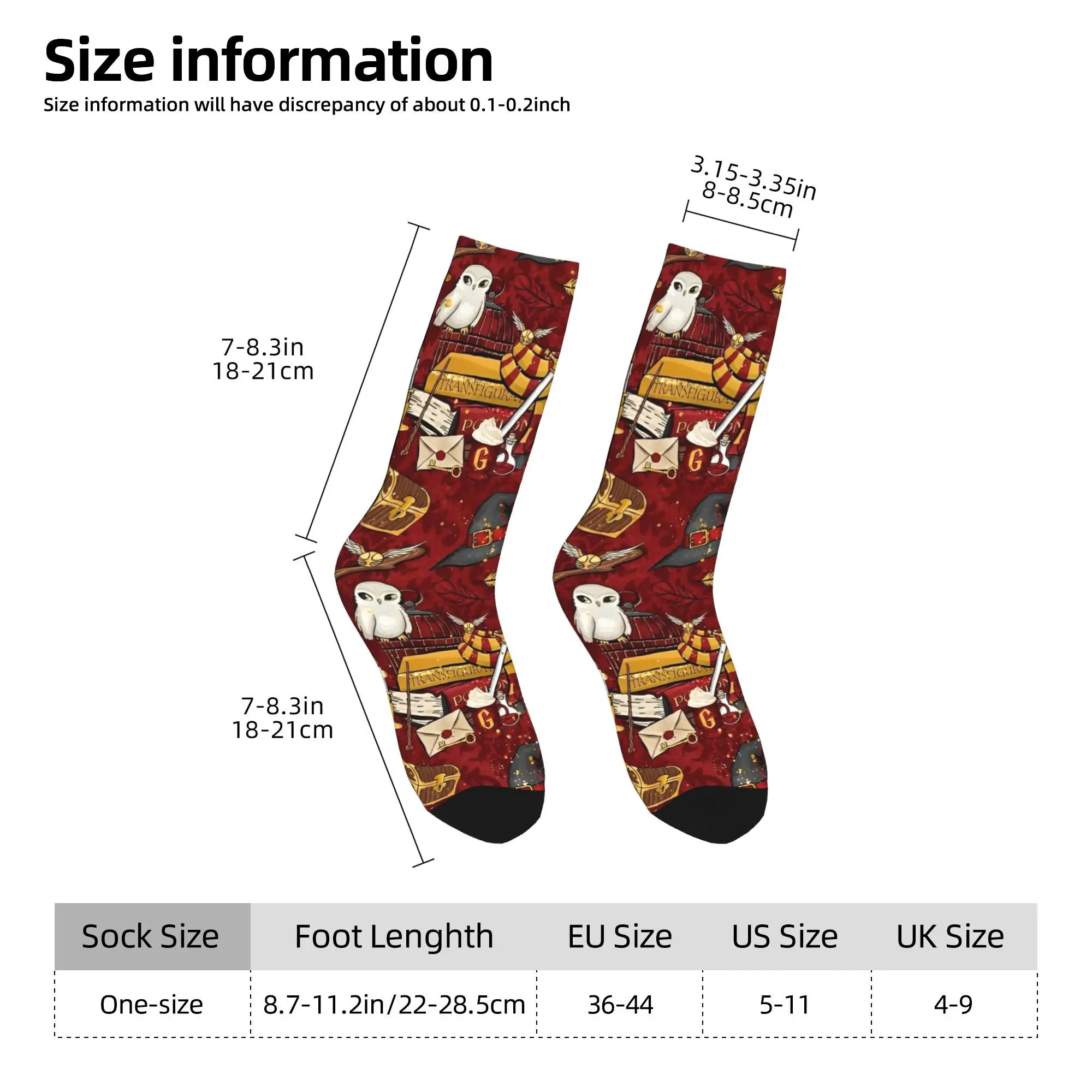 Nieuwe Mannelijke Herensokken Nieuwigheid Harry P-Potters Magic School Sok Polyester Sport Damessokken Lente Zomer Herfst Winter