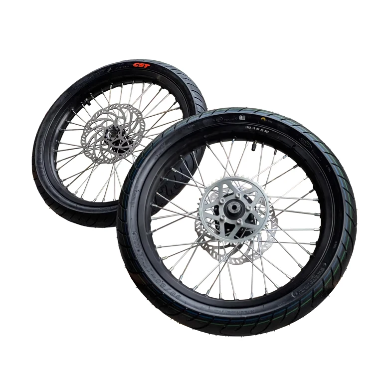 

Колесо Light Bee X 17 дюймов 2025 60В 8000Вт для электрического кроссового мотоцикла, зеленое, внедорожное, для питбайка Surron LBX, с дорожной шиной и ободом