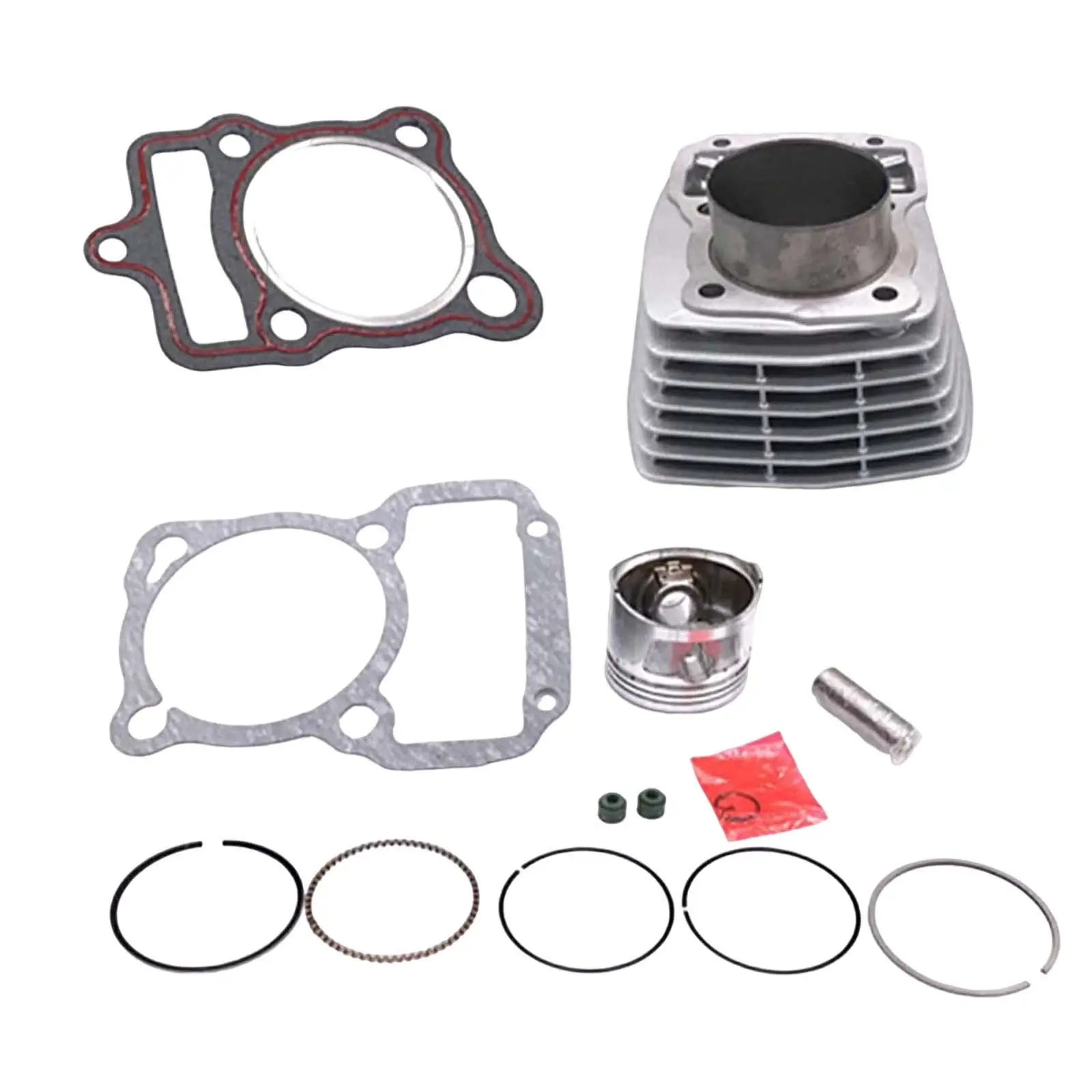 

Cylinder Piston Ring Gasket Set Spare Parts Premium High Performance Durable Accessories Aluminum Cylinder Replaces Honda CG150