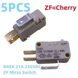 New 5PCS German ZF Cherry White Button Micro Switch D48X 21A 250V Water Heater Limit Contact Switch